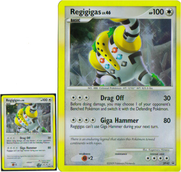 Regigigas - DP40 (DP Black Star Promo) - Jumbo Cards - Pokemon Card Prices  & Trends